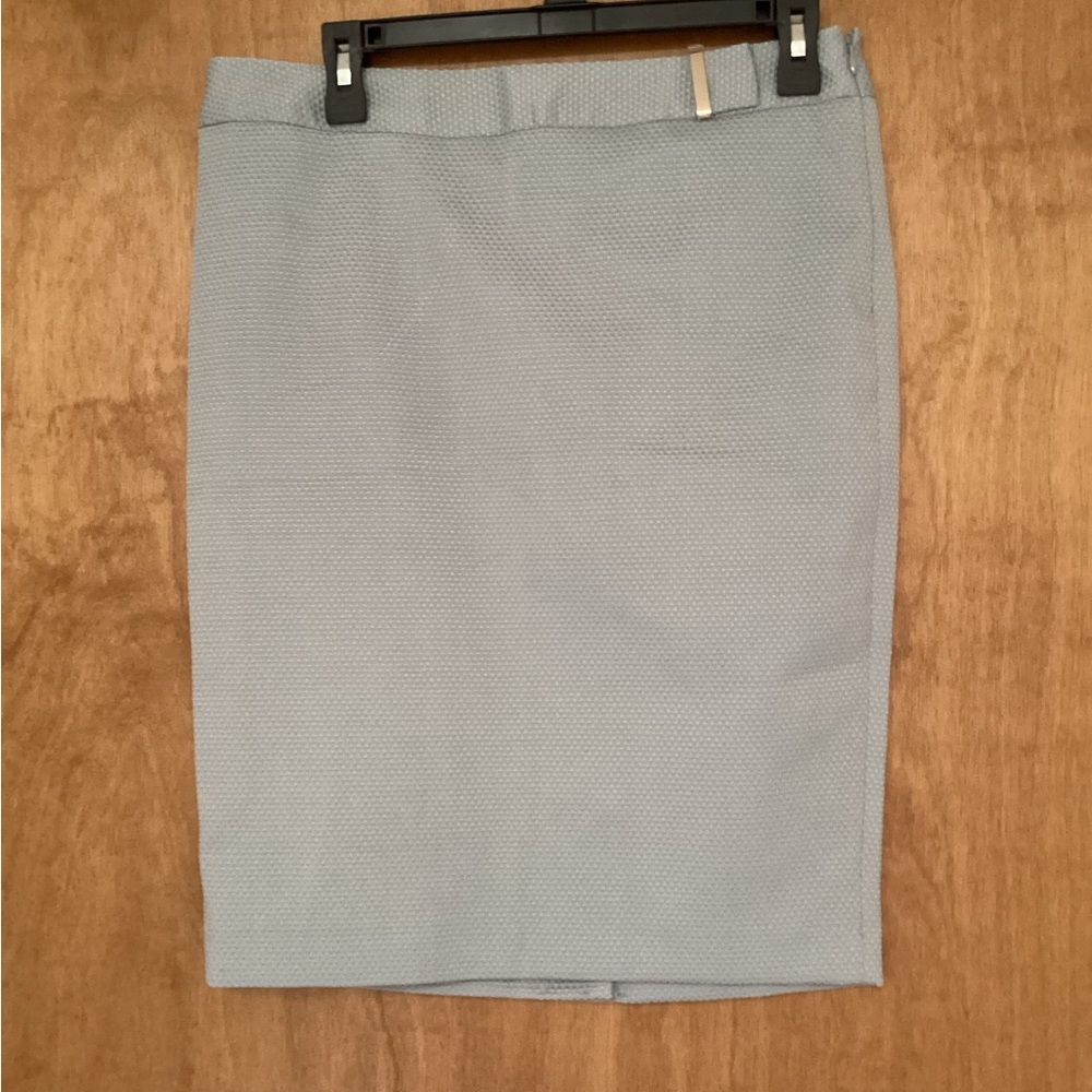 The limited, 8,Classic Light Blue Pencil Skirt - Women's Professional Wear